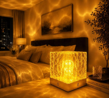 Water Wave Projector Lamp Crystal LED Night Light