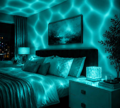 Water Wave Projector Lamp Crystal LED Night Light
